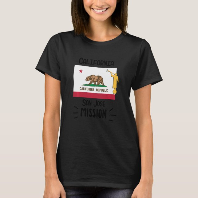 California San Jose Mormon Lds Mission Missionary T-Shirt (Front)