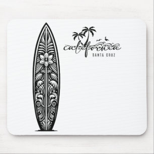 California Santa Cruz, Surfing Surfboard Ckprint Mouse Pad