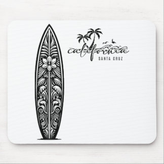 California Santa Cruz, Surfing Surfboard Ckprint  Mouse Pad