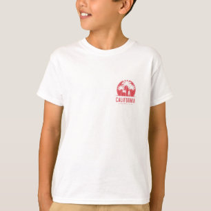 California Santa Monica Beach Retro Palm Tree T-Shirt