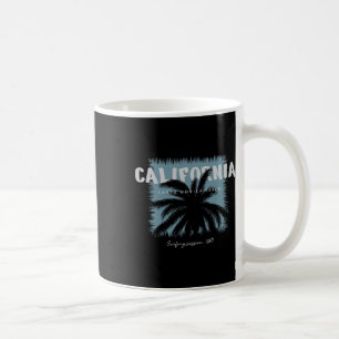 California Santa Monica Beach Surfing Session 1987 Coffee Mug
