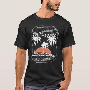 California Santa Monica Beach T-Shirt