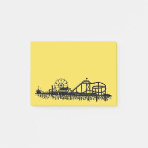 California Santa Monica CA Pier Beach Ferris Wheel Post-it Notes