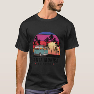 California Santa Monica Retro Surfer T-Shirt