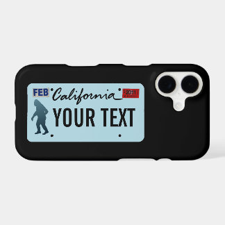 California Sasquatch License Plate