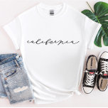 California Script State Women’s T-Shirt<br><div class="desc">We are always adding new designs daily!</div>