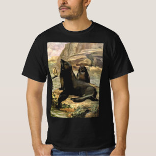 California Sea Lions by CE Swan, Vintage Animals T-Shirt