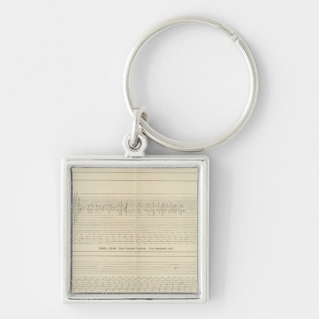 California Seismograms 15 Key Ring (Front)