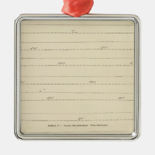 California Seismograms 4 Metal Tree Decoration