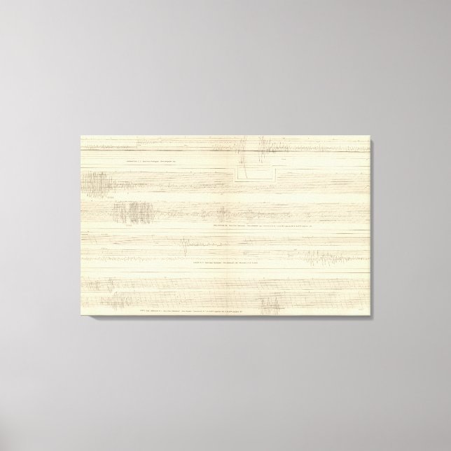 California Seismograms 8 Canvas Print (Front)