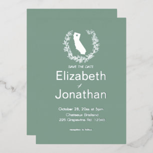 California Silhouette Simple Destination Wedding