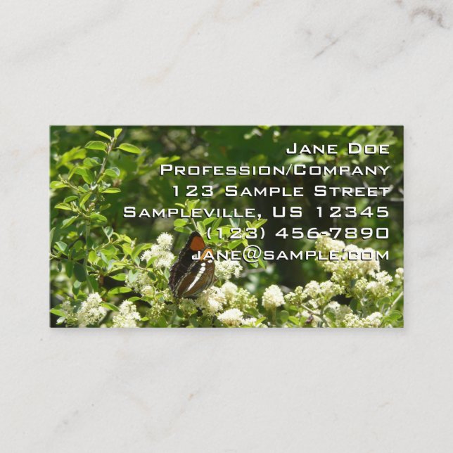 California Sister Butterfly in Yosemite Business Card (Front)