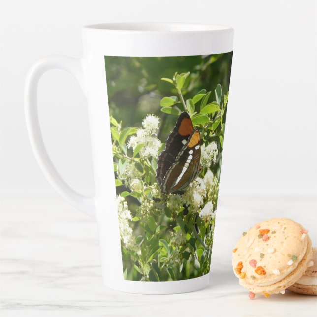 California Sister Butterfly in Yosemite Latte Mug (In Situ)