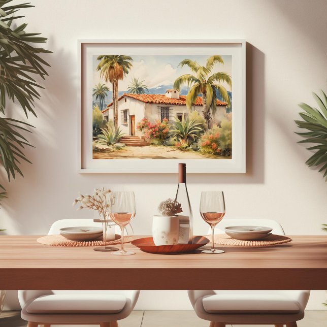 California Spanish Colonial Home Poster (Creator Uploaded)