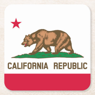 California Square Paper Coaster