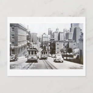 California St., San Francisco, California Vintage Postcard