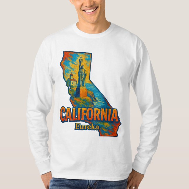 California State Artistic T-Shirt – Oil Paint... (Front)
