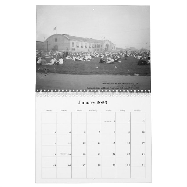 California State Fair - Stockton Blvd, 1909-1967 Calendar (Jan 2026)
