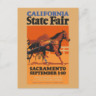 California State Fair USA Vintage Poster 1931 Postcard