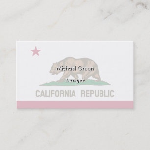 California State Flag Business Card