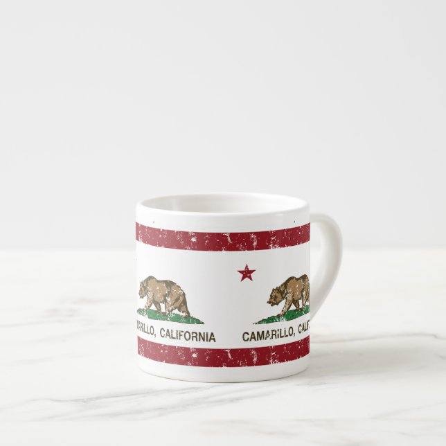 California State Flag Camarillo Espresso Cup (Front Right)