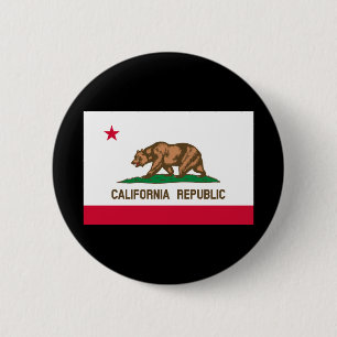 California State Flag Design 6 Cm Round Badge