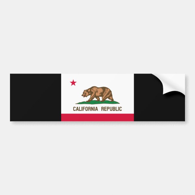 California State Flag Design Bumper Sticker (Front)