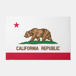 California State Flag Design Doormat
