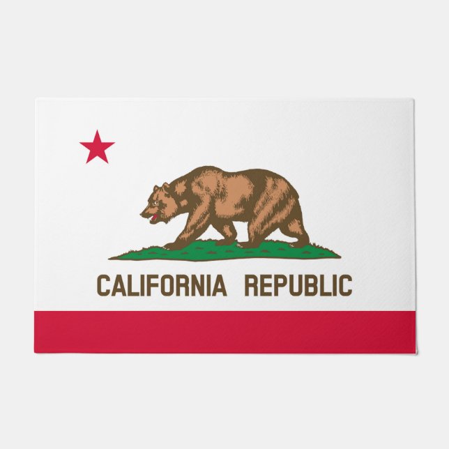 California State Flag Design Doormat (Front)