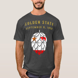 California State Flag Golden State Craft Beer T-Shirt