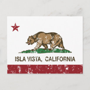 California State Flag Isla Vista Postcard