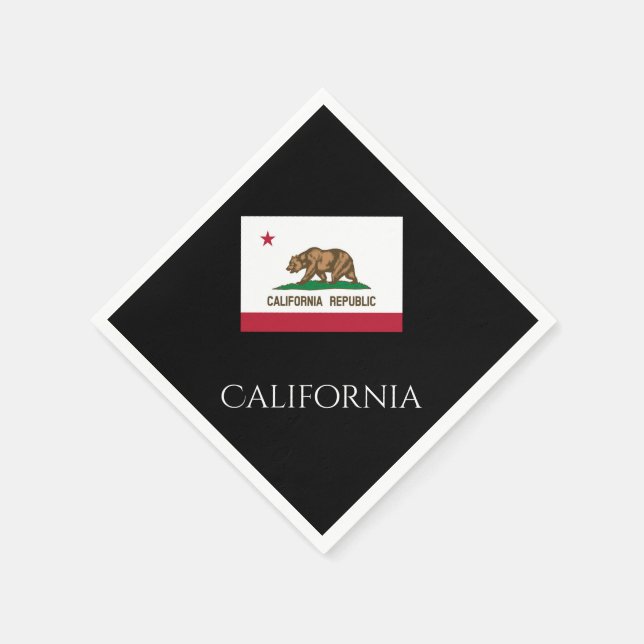 California State Flag Paper Napkins by Janz (Corner)
