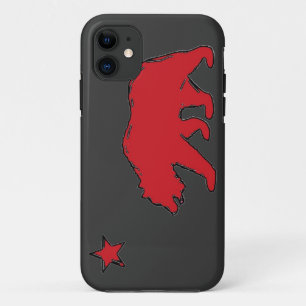 California state flag red grey bear iphone 5 case