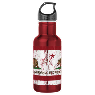 California State Flag Redwood City 532 Ml Water Bottle