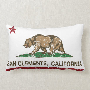 California State Flag San Clemente Lumbar Cushion