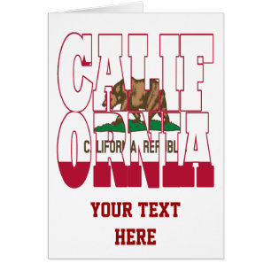 California state flag text