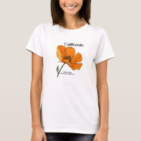 California State Flower T-Shirt for Women