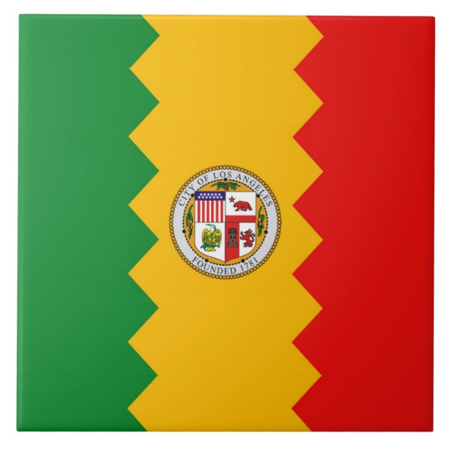 California State, Los Angeles Flag Tile (Front)