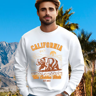 California State Pride – Bear & Wildflower Sweatshirt