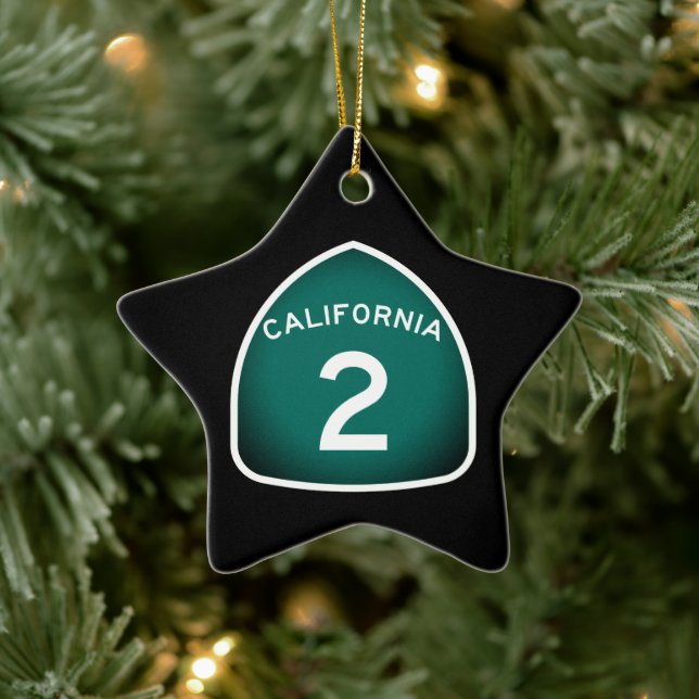 California State Route 2 Ceramic Tree Decoration (Tree)