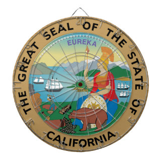 California State Seal Dartboard