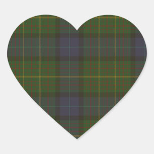 California State tartan Heart Sticker