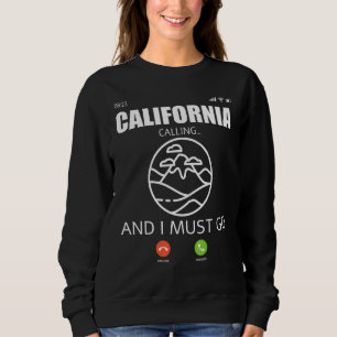 California State Travel Camp Adventure Hiking Back Sweatshirt