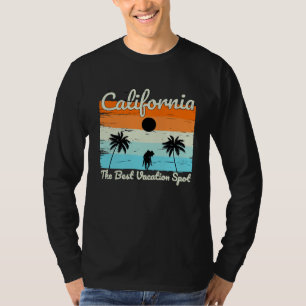 California Summer Beach Vintage Sunset  1 T-Shirt