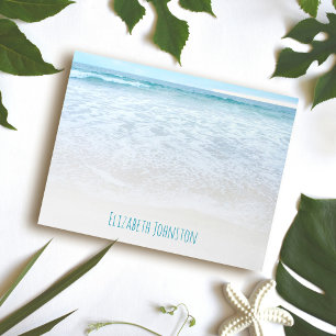 California summer ocean waves beach photo custom notepad