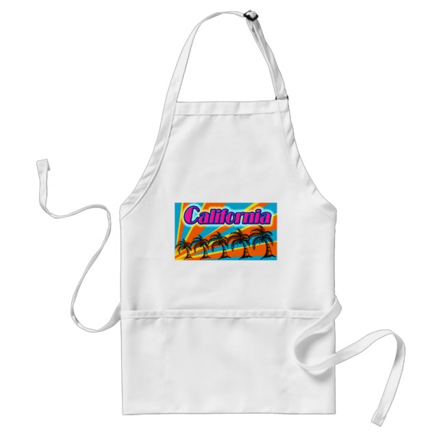 California Sun & Palm Trees #1 Apron (Front)