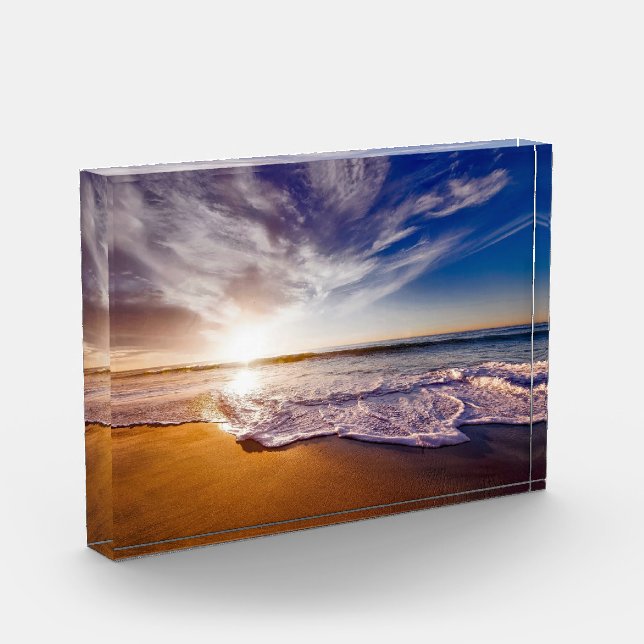 California Sunset Beach Photo Block (Left)