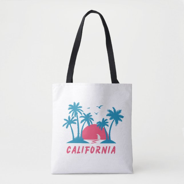 California Sunset Beach  Tote Bag (Front)