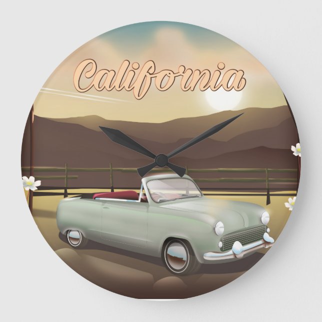 California Sunset Large Clock (Front)