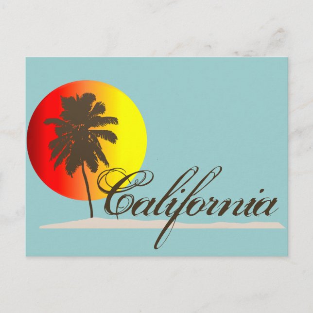 California Sunset Postcard (Front)